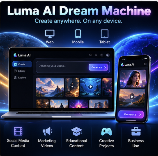 24/7 Luma AI Dream Machine Plus / Pro / Ultra - Subscription 1 month - Your account photo 4