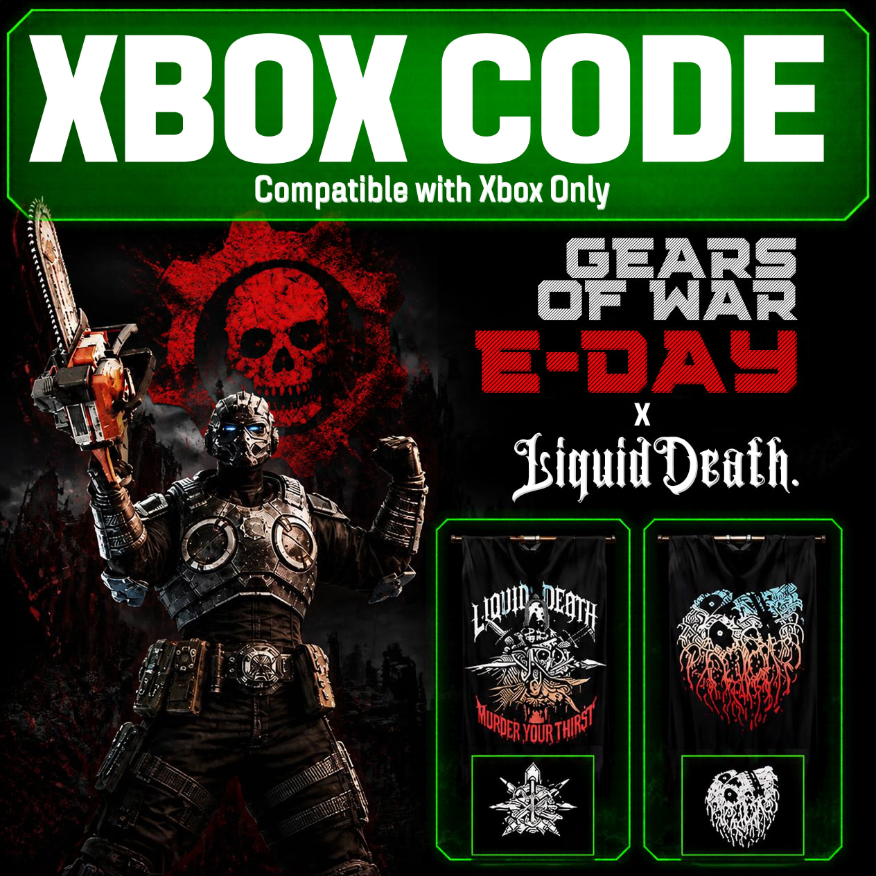 Gears of War: E-Day — Liquid Death Chainsaw Flex Skin | Global | Xbox | Глобальный фото 1