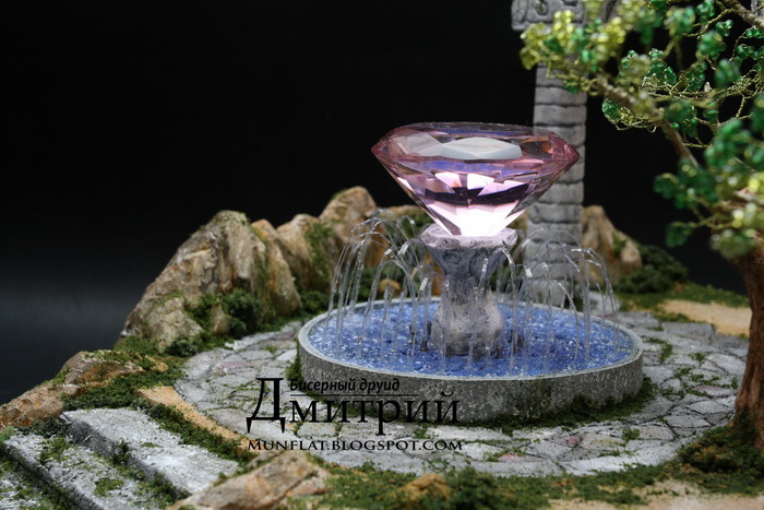 Making miniatures together: Fountain