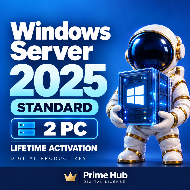 Windows Server 2025 Standard Key | 2 PC | Lifetime Activation photo 1