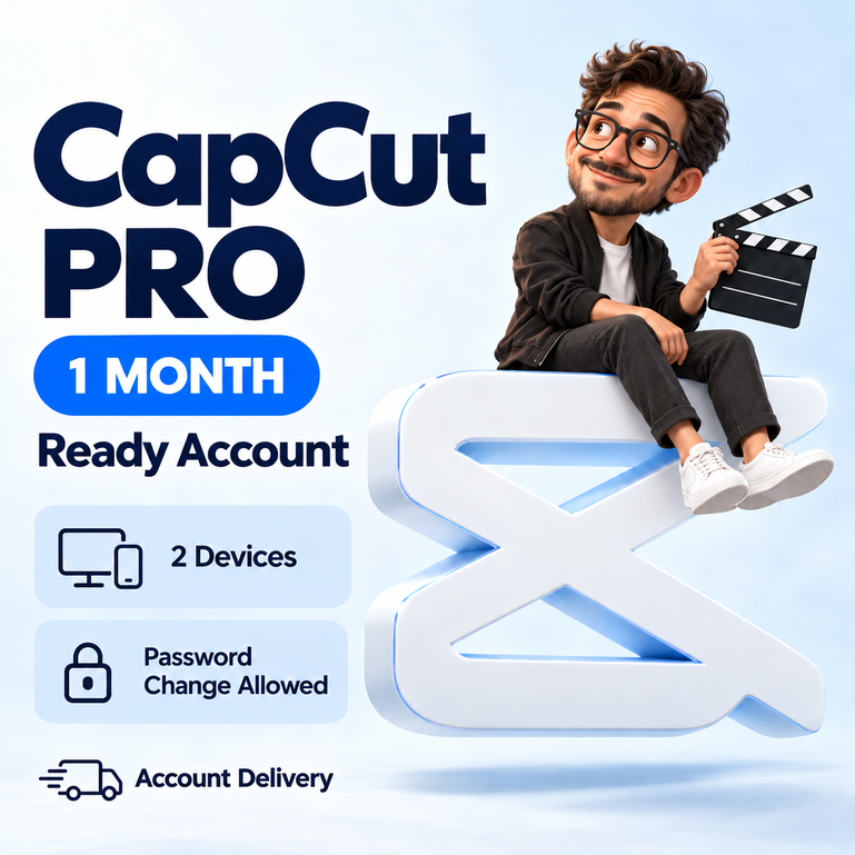 🎬 CapCut Pro — 1 Month | Ready Account | 2 Devices | Full Warranty photo 1