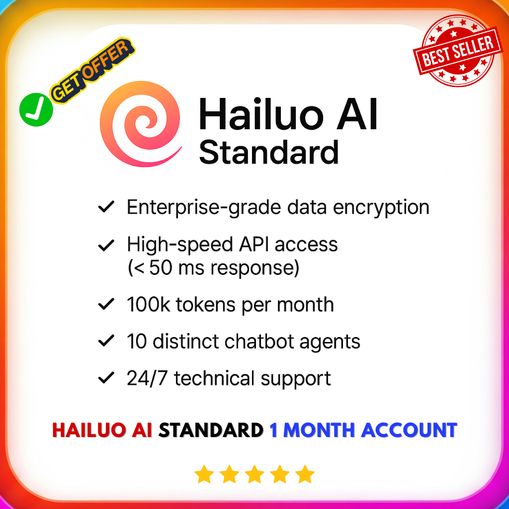 Hailuo AI Standard Plan 1 month - Create Professional AI Videos photo 2