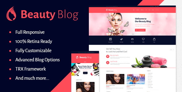 Магазин на Wordpress - BeautyBlog 2.2 (80% скидка)