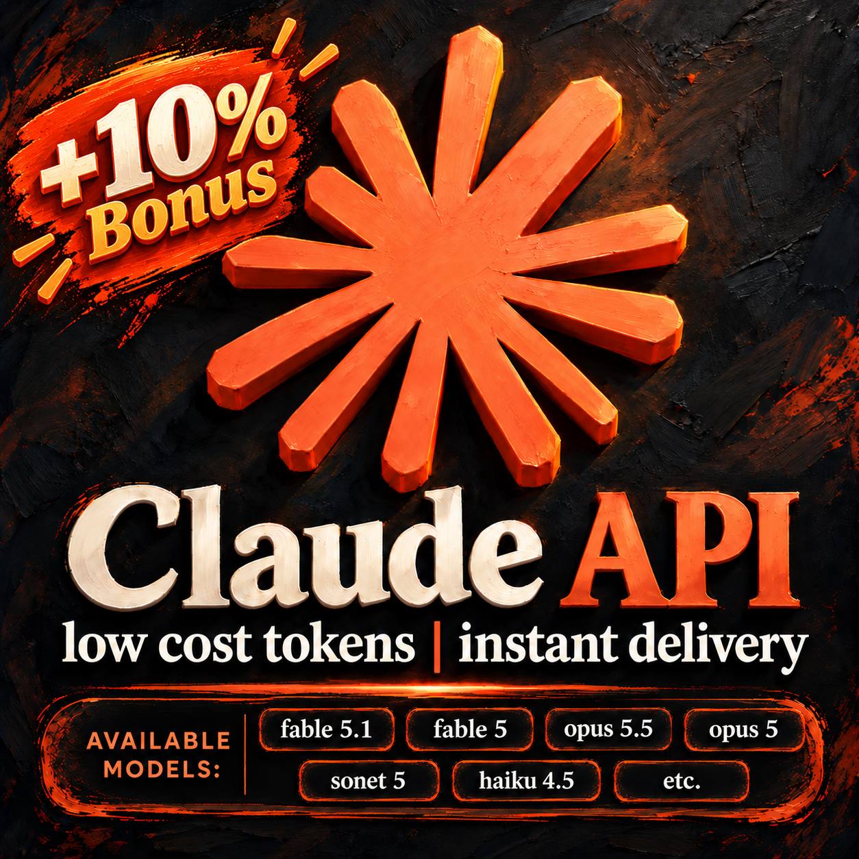 CLAUDE API | FABLE 5.1 • OPUS 5.5 • SONNET 5.5 | INSTANT | 1M - 1B Tokens +Bonus photo 2