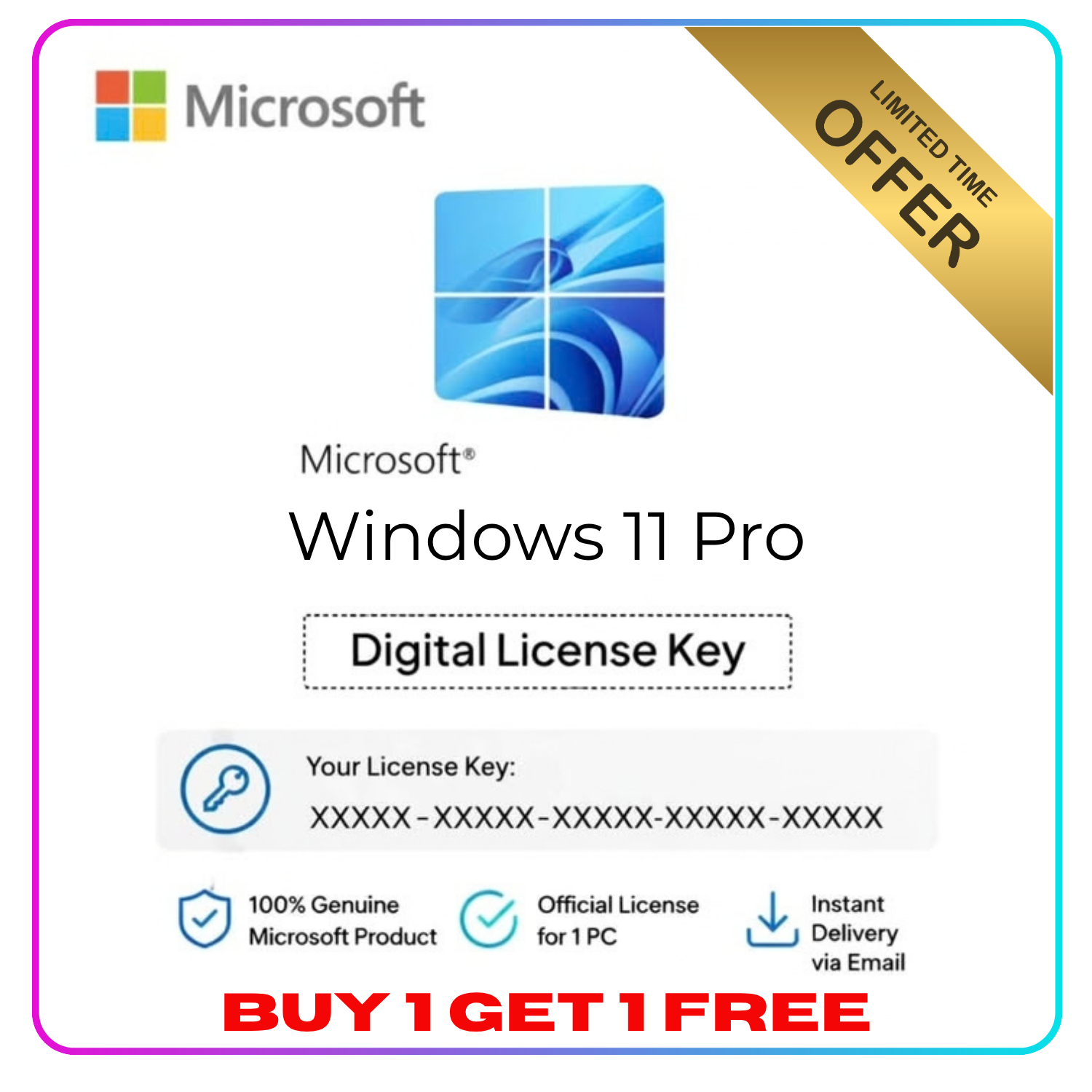 Windows 11 Pro — розничный ключ (Global) | Мгновенная доставка фото 1