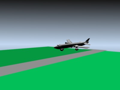 Проект 3d модели самолета Боинг 747