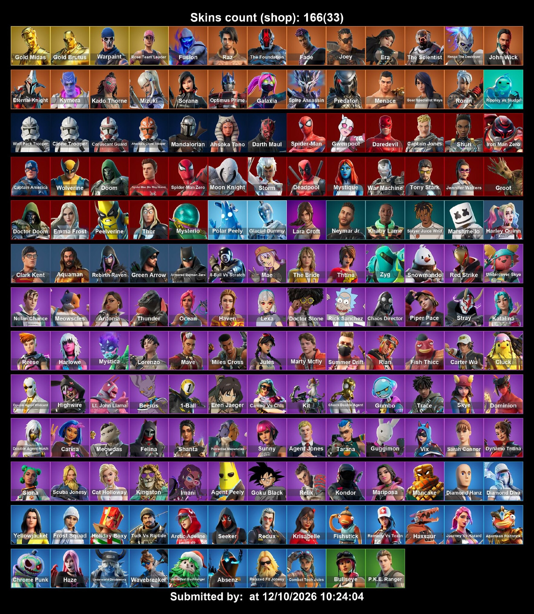 Мгновенный доступ • FN (все платформы) • 166 skins • OG STW • 2150 VB • Полный доступ фото 2