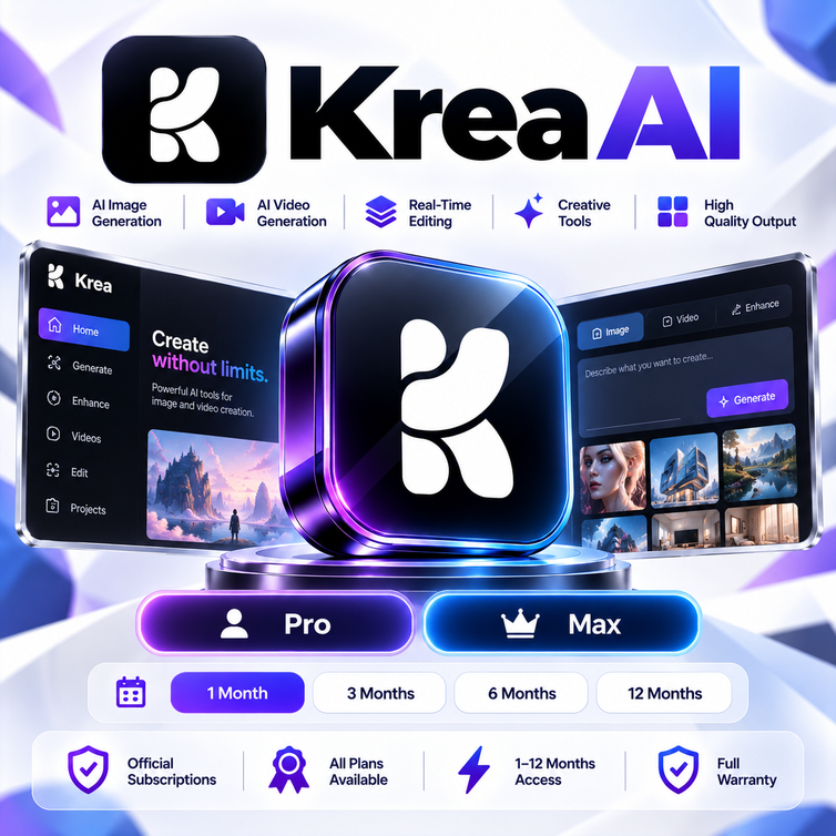 Krea Ai - 1-12 Months / Pro -Max / Official Subscriptions / Full Warranty photo 2