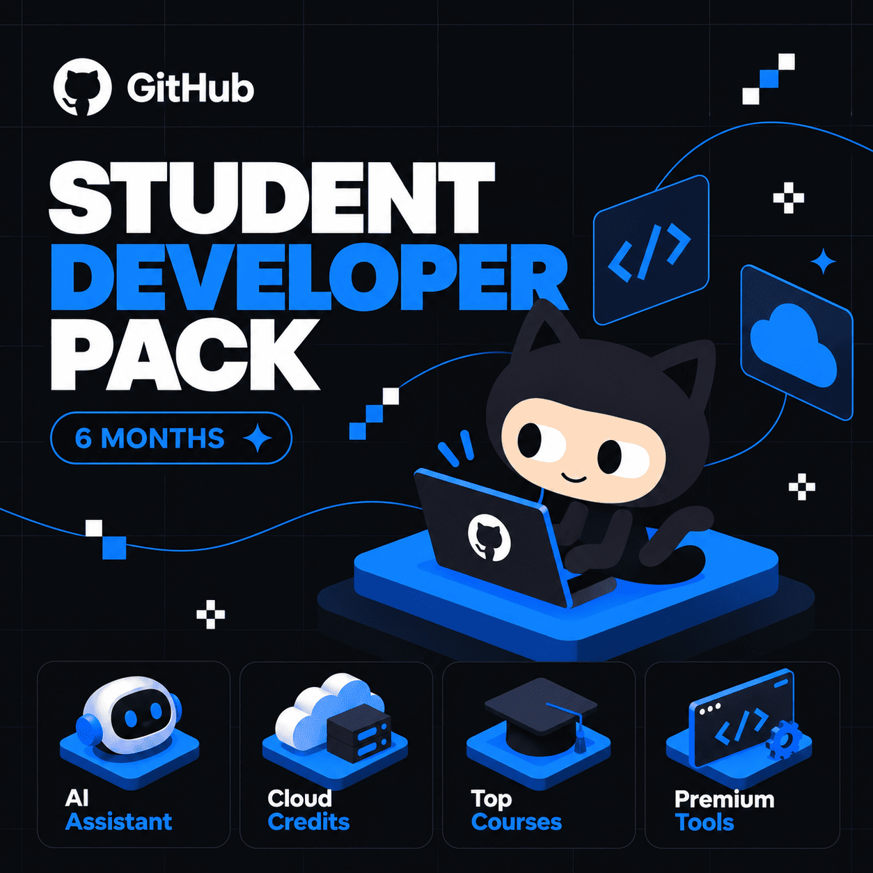 🚀 6 Months GitHub Student Developer Pack | GitHub Copilot — Full Access photo 1