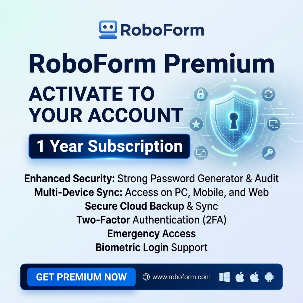 RoboForm Premium — Активация аккаунта (подписка на 1 год) фото 1
