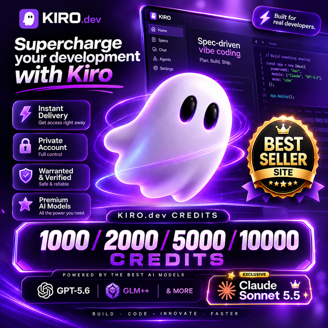 PROMO - KIRO - PRO MAX/POWER - CLAUDE SONNET 5.5, OPUS 5.5, GPT-5.6 photo 2