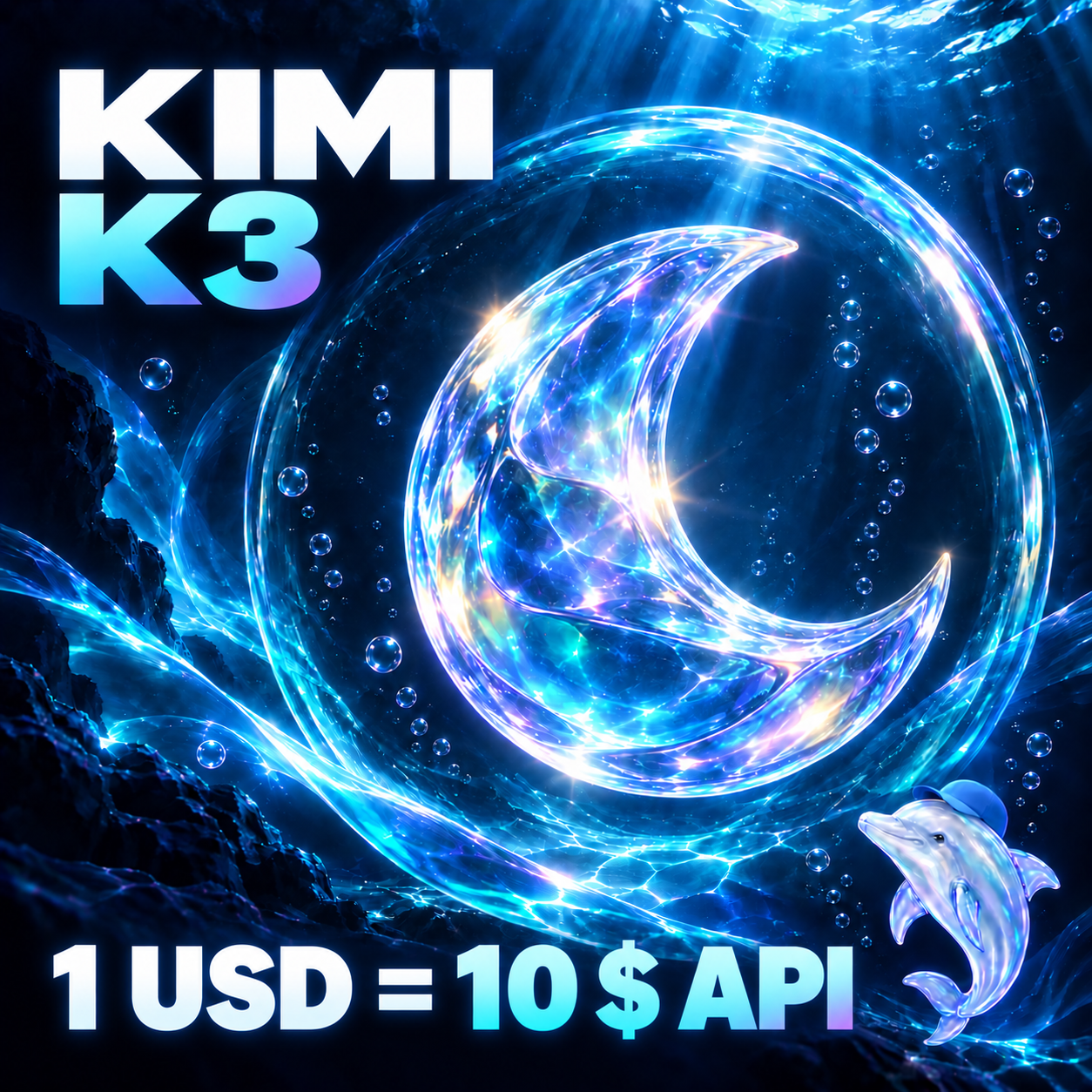 Kimi K3 — API BOOST 10 | 1 USDT = 10 USDT API | Instant delivery photo 1