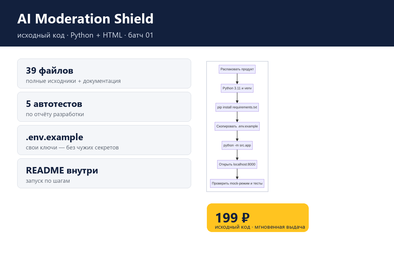 AI Moderation Shield — исходный код фото 4