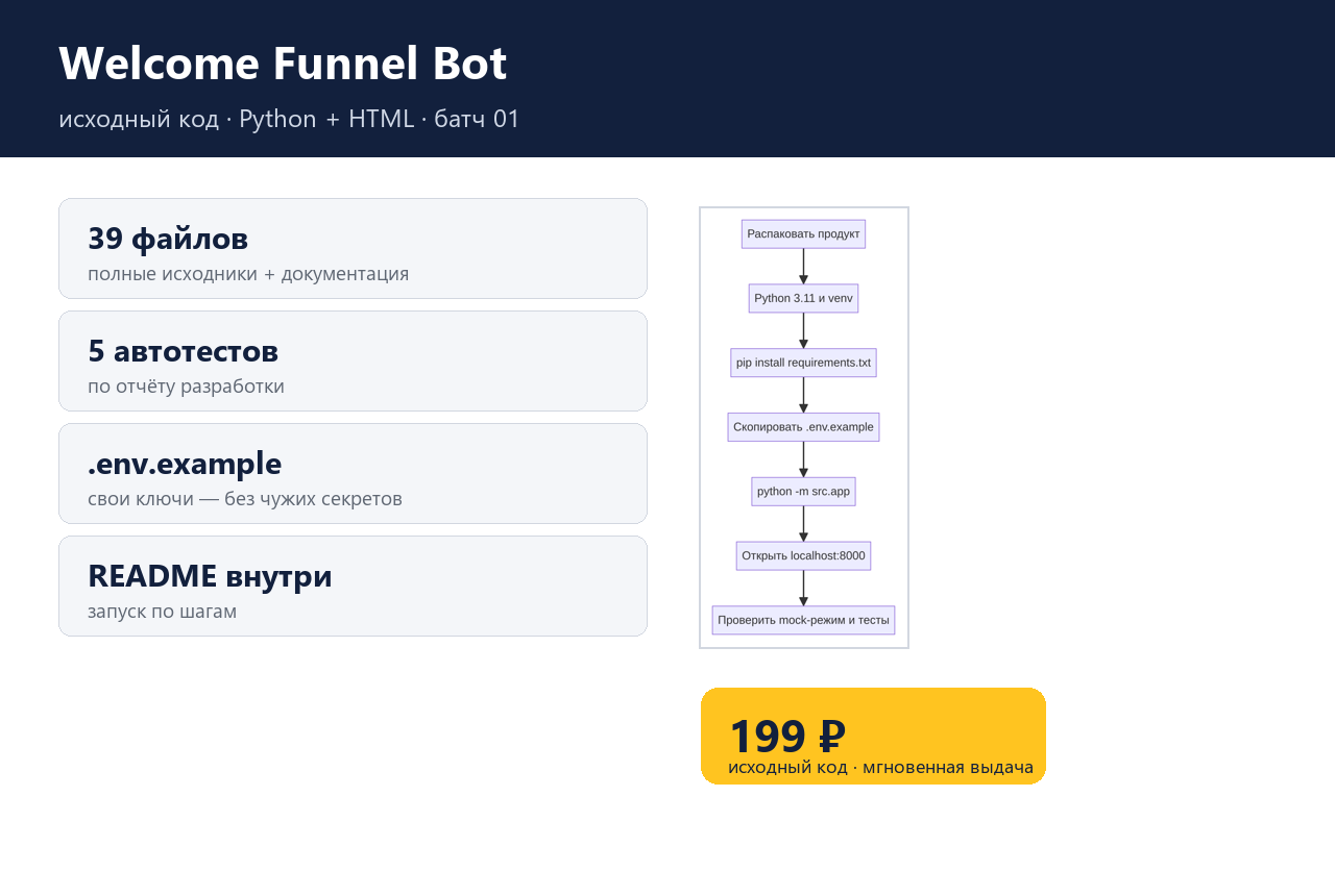 Welcome Funnel Bot — исходный код фото 4