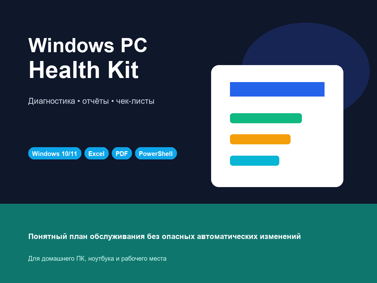 Windows PC Health Kit - диагностика ПК и чек-листы фото 2