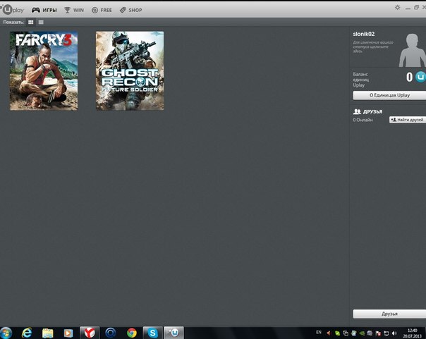 аккаунт uplay Far Cry 3 ,Ghost Recon Future Solders»