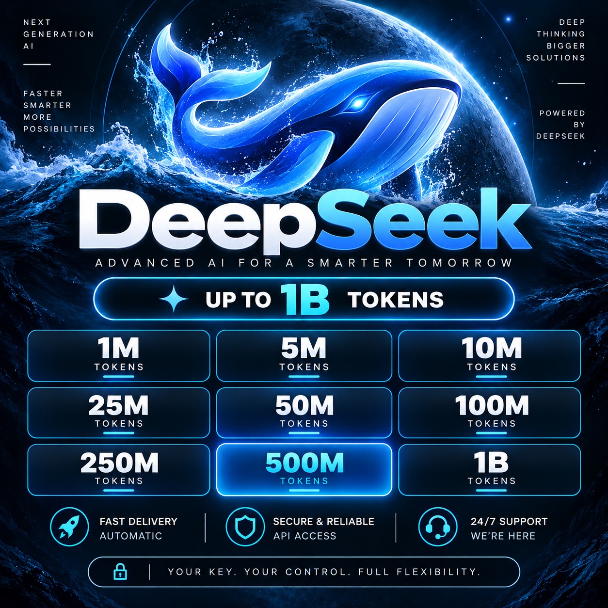DeepSeek API | V4.1 Flash | V4 Pro | V4 Flash | 24/7 AUTO DELIVERY photo 1