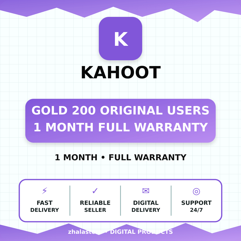 Kahoot Gold 200 original users 1 month full warranty photo 1