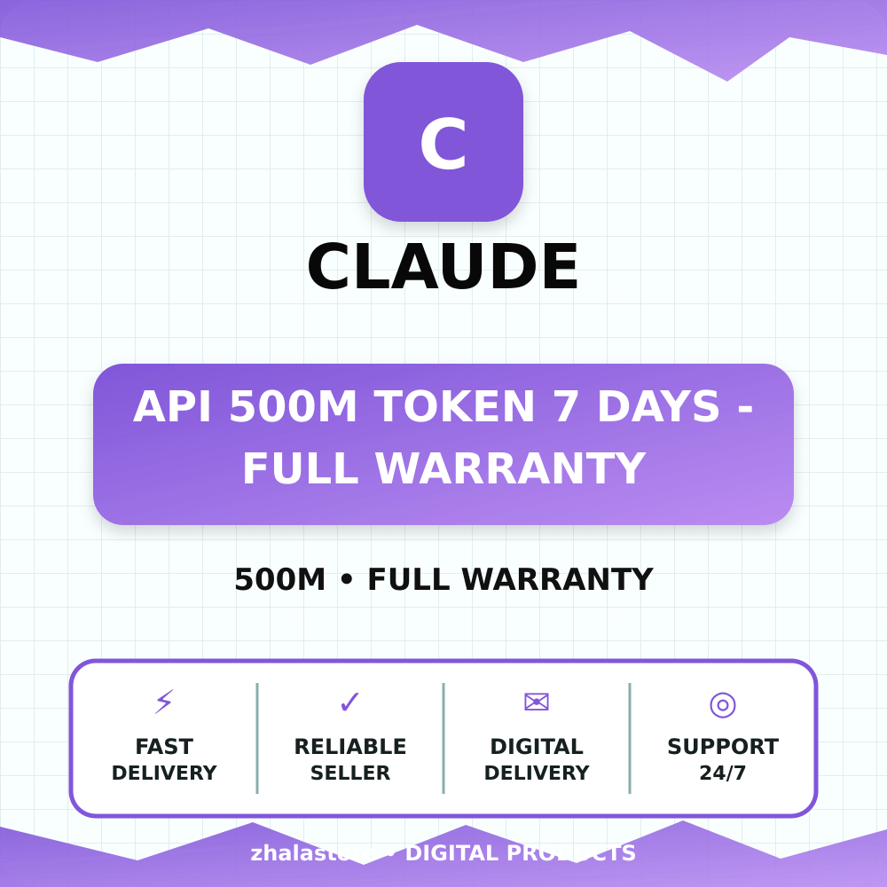 API 500M Token Claude 7 Days - full warranty photo 1