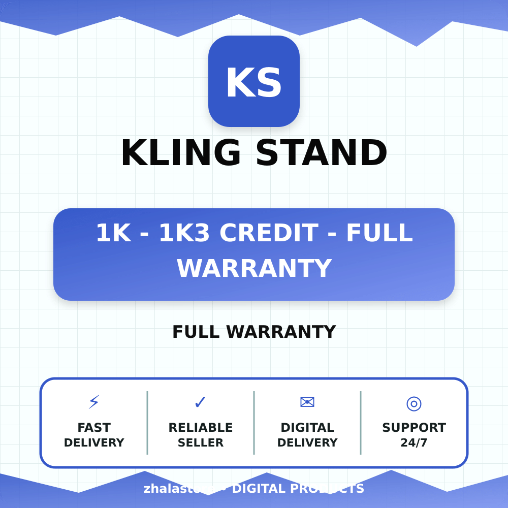 Kling Stand 1k - 1k3 credit - full warranty photo 1