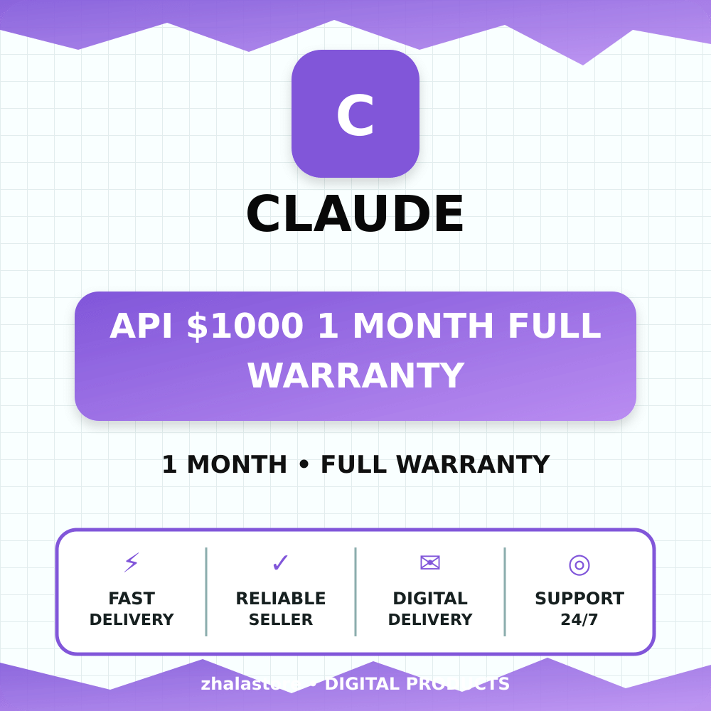 Claude API $1000 1 month full warranty photo 1