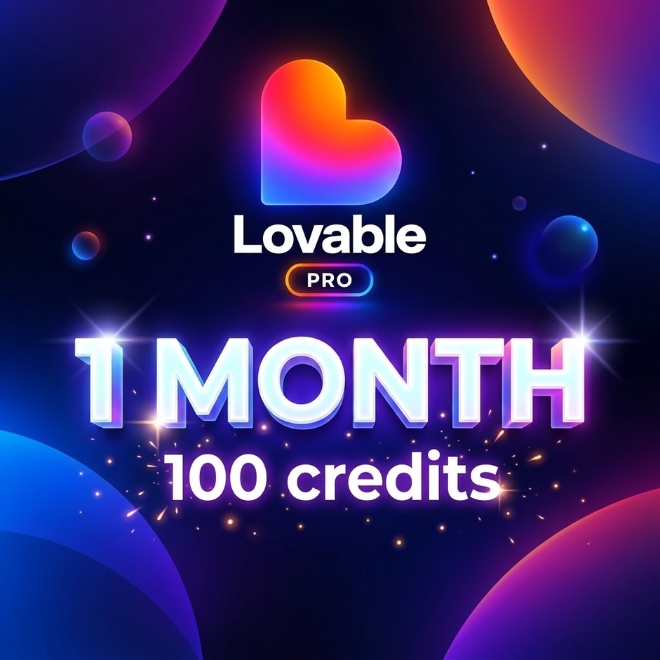 Lovable Pro - 1 months 💜100 credits💜 photo 1