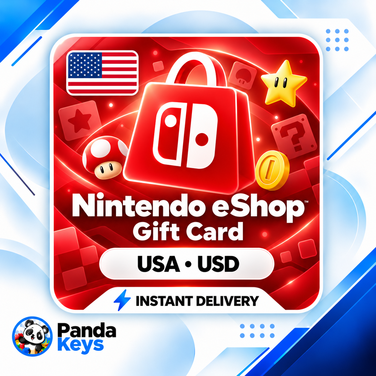 Nintendo eShop США | 5$ • 70$ | Подарочная карта фото 1