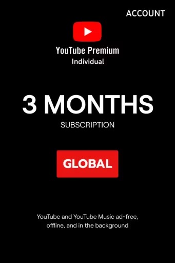 YouTube Premium 3-месячная пробная версия (Европа) - Официальный сайт - Цифровой фото 1