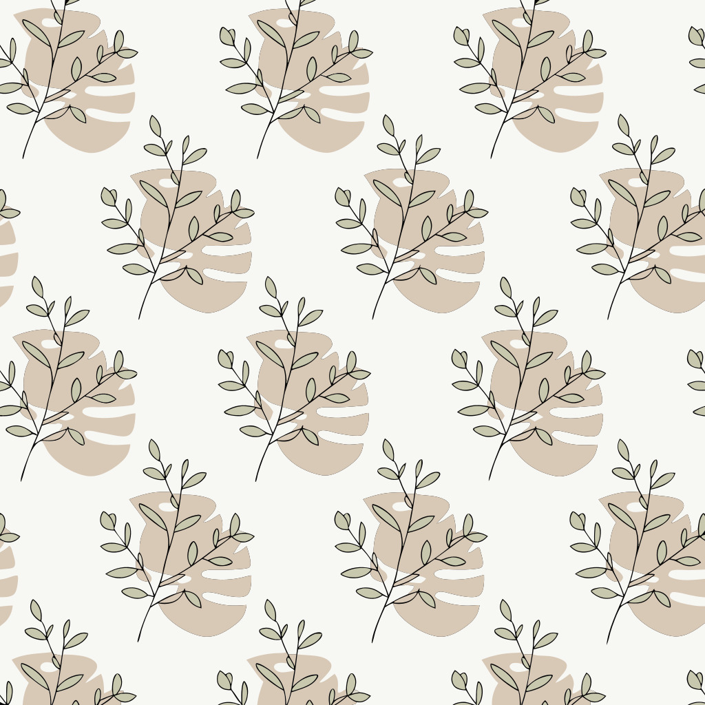 Eucalyptus Seamless Patterns Vector SVG Pack photo 2