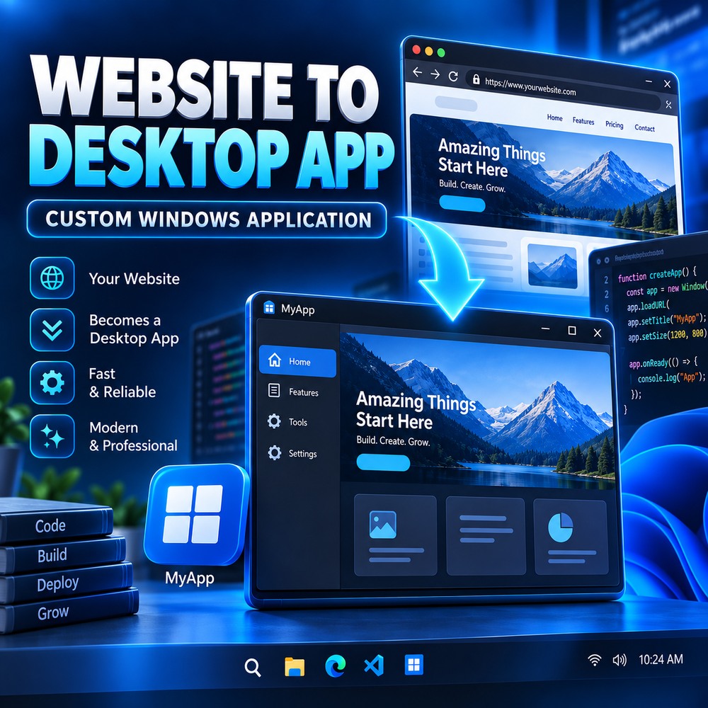 Превращение сайта в приложение Windows фото 1