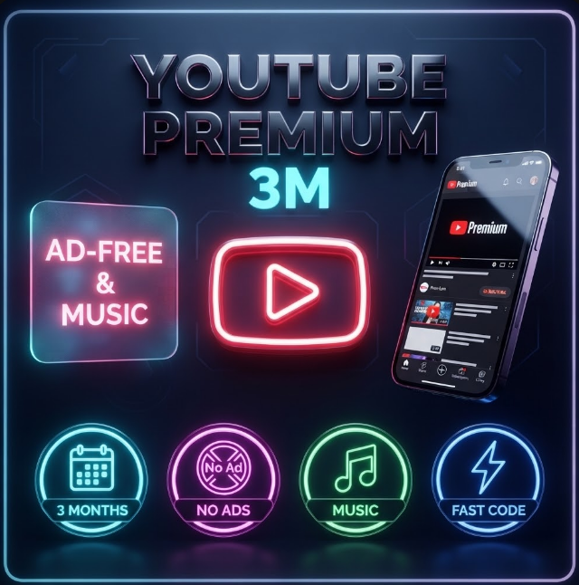 YouTube Premium 3 Месяца (3M) Подписка | Без рекламы и YouTube Music — FASTSEND фото 1