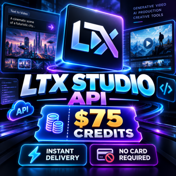 LTX Studio API — $75 Credits Coupon Code | Instant Delivery photo 1