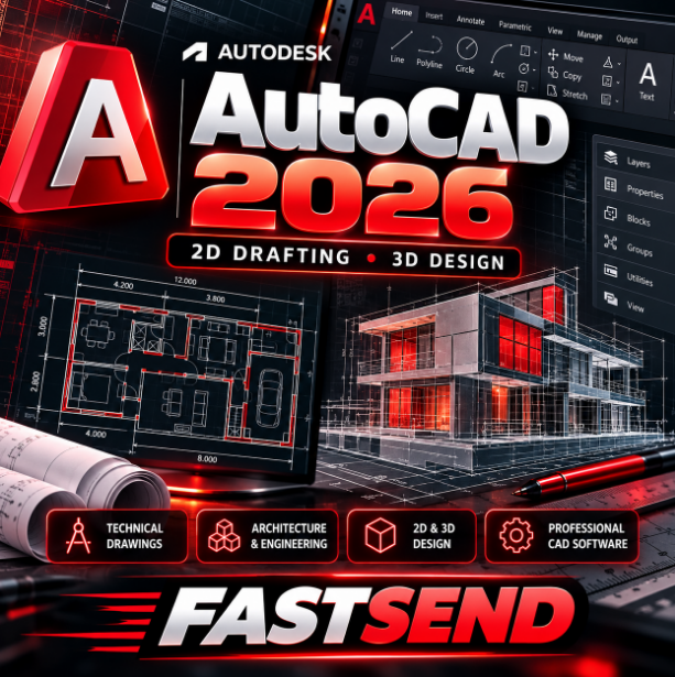 AutoCAD 2026 | Программа для 2D и 3D проектирования | FASTSEND фото 1