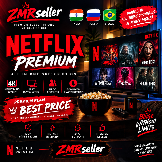 Netflix Premium Subscription | Own Account | 4K UHD | ZMRseller | Fast Activation фото 1