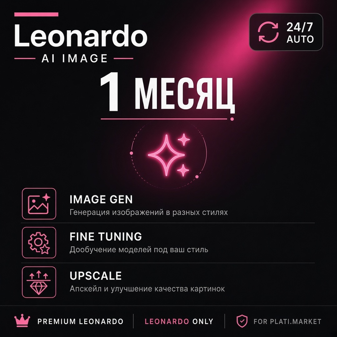 24/7 Leonardo AI Essential / Premium / Ultimate - Subscription 1 month photo 2