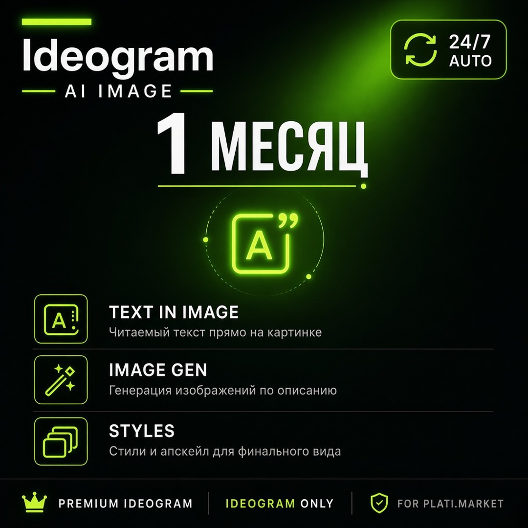 24/7 Ideogram AI Plus / Pro - Subscription 1 month - account photo 2