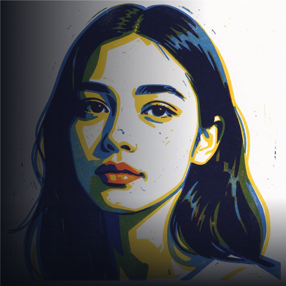 20 промтов: Линогравюра и ризограф — 10 облачных моделей и 10 локальных. Два цвета, з фото 1