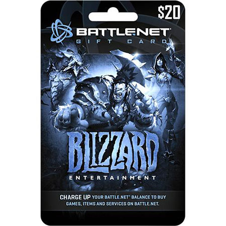 Blizzard app Battle net wallet funds code voucher card