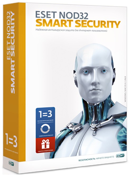 ESET NOD32 Smart Security 1 ГОД/2 ПК