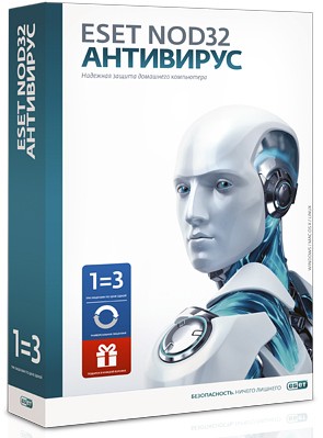 ESET NOD32 Antivirus 1 ГОД/3 ПК