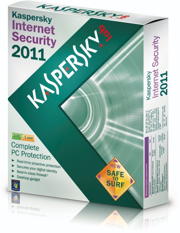 Kaspersky Internet Security 2010/2011: 3 ПК 1 год