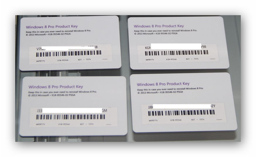 Windows 8.0 - 8.1 Pro 32/64 Карта Продукта (скан)