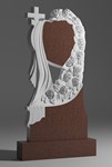 3D модель памятника для ЧПУ фрезеровки - Сердце и розы - irongamers.ru