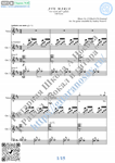 Ave Maria_Bach-Gounod (Ноты для вокала и 3 гитар)