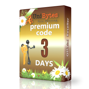 Unibytes premium code 3 дня купить Моментально