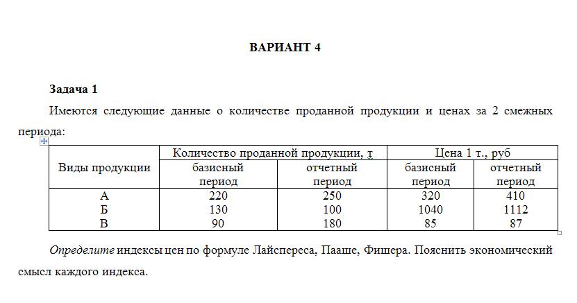 ТюмГУ Статистика финансов  Вариант 4 ТГУ