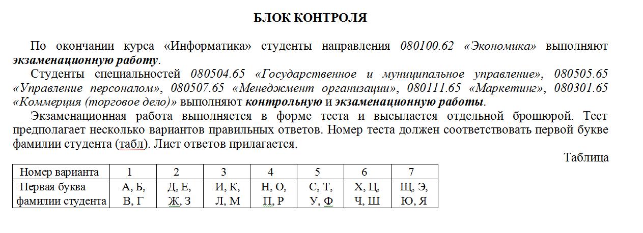 Информатика вариант дальнего востока