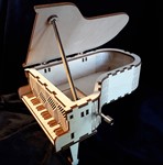 Шкатулка-рояль DXF CDR, файлы для лазерной резки
