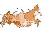 Тепловая карта (картодиаграмма) России (Excel 2003+)
