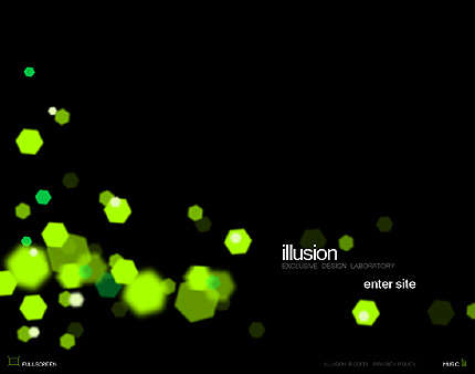 illusion элегантный Flash шаблон